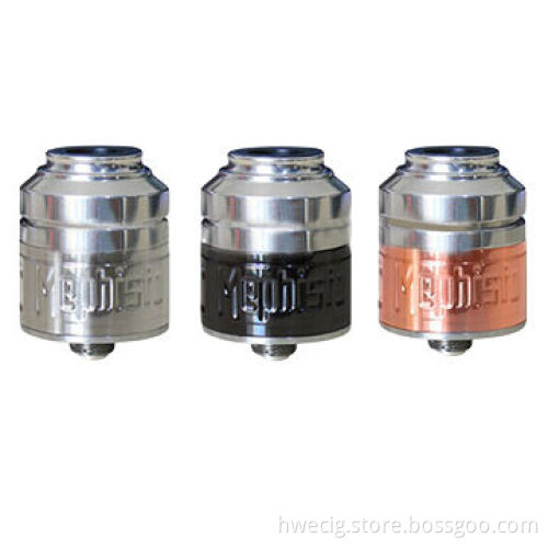 New arrival bestselling Mephisto RDA atomizer with copper/stainless and gold rings